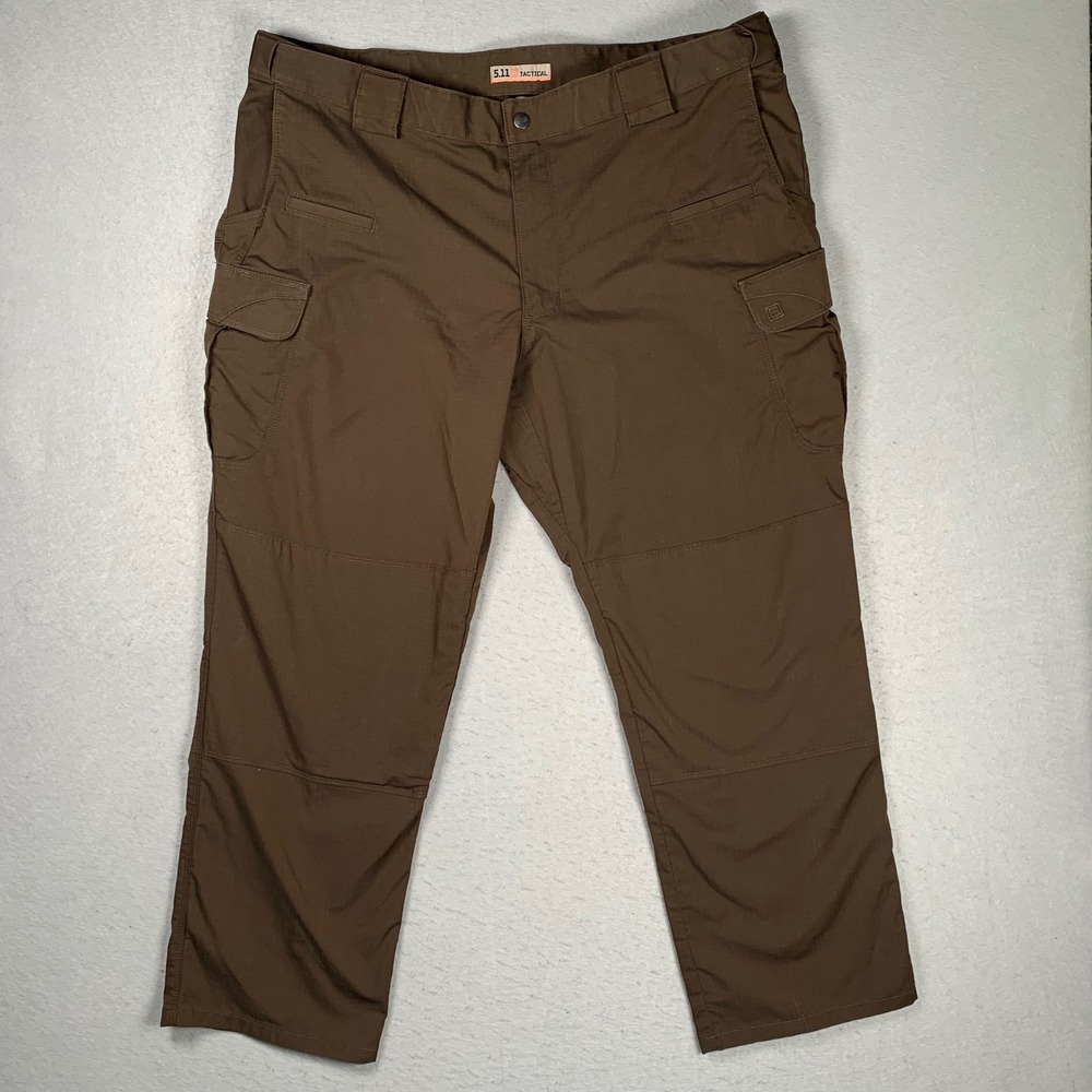 5.11 Tactical Stryke Cargo Pants Mens 44x30 Brown Ripstop Utility Workwear